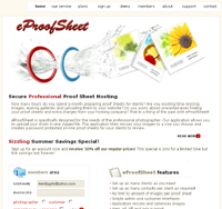 pro photographer proof sheet web application